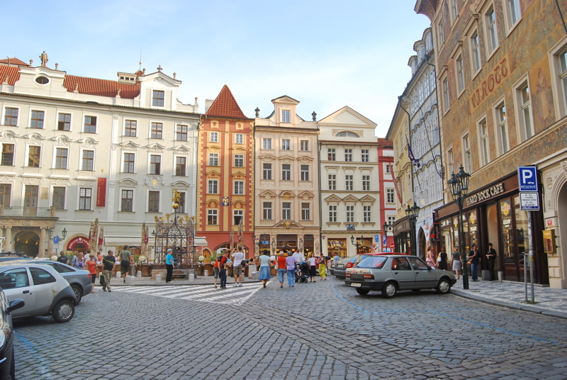 8 - Malé náměstí (Small Square), a historic cobblestone square located in the Old Town of Prague, Czech Republic